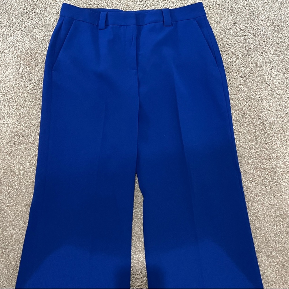 Zara Vibrant Blue High Waisted Pants
